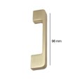 thumbnail image 3 of Tirador de armario moderno Tirador de armario liso para decoración del hogar (Oro 96 mm) Likrtyny Para estrenar, 3 of 8