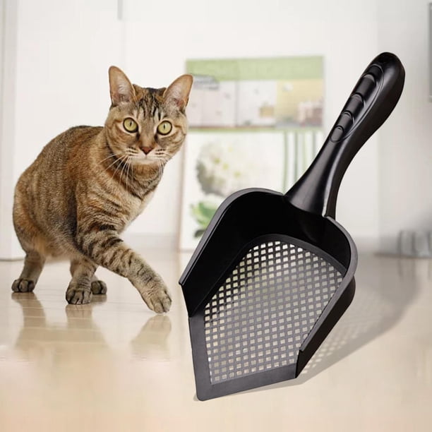 Pala Para Arena De Gato Con Soporte Y Bolsas, Tamiz De 7 Mm, Material Antibacteriano, Fácil De Limpiar