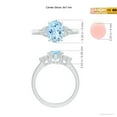 thumbnail image 5 of ANGARA Natural Solitaire Oval 1.5 ct Aquamarine and Diamond Promise Ring in 14K White Gold for Women (Size-9x7mm) | March Birthstone, Anniversary, Jewelry Gift for Women | Natural Aquamarine Ring, 5 of 10