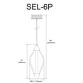 thumbnail image 2 of Pendentif Selene SEL-6P-PC, 2 of 3