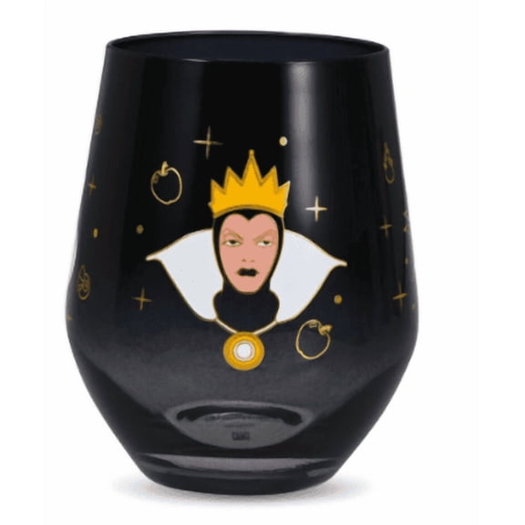 Hallmark Disney Villains Fierce and Fabulous Stemless Wine Glass New with Tag