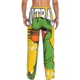 thumbnail image 3 of Daiia T-Rex Playing Football Men's Sleep Pant with Pockets and Drawstring,Pajama Pants-Large, 3 of 9