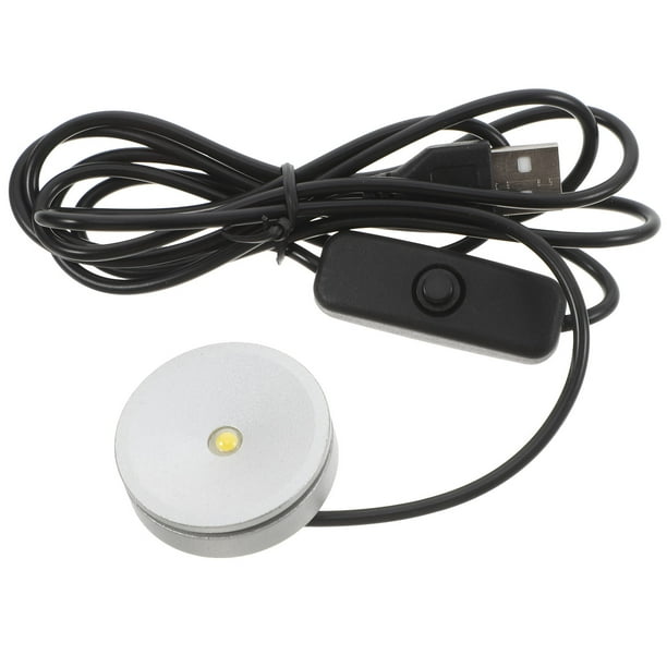Lámpara LED de escritorio de 3 W, difusor neutro, alimentada por USB, pequeña, ideal para debajo de armarios, lectura y cocina, 4000 K, portátil