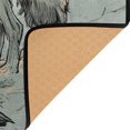 thumbnail image 4 of Area Rug Indoor 63"x48"in Non-Slip Wear Resistant Floor Mats Soft Large Carpets for Living Room Bedroom Home Decor Snarling Wolf, 4 of 7