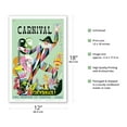 thumbnail image 2 of 1948 Carnival Havana Cuba - Two Months of Fiestas February and March - Vintage Travel Poster by Enrique Caravia c.1948 - Master Art Print (Unframed) 12in x 18in, 2 of 4