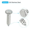 thumbnail image 3 of Uxcell Hex Head Lag Screws Bolts, 5/16" x 1-1/4" 304 Stainless Steel Partial Thread Wood Screws, 5 Pack, 3 of 7