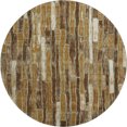 thumbnail image 2 of Addison Rugs Mayfield Premium Machine Washable Transitional Stripes Mocha Round Rug, 8' x 8', 2 of 5