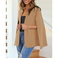 thumbnail image 3 of Dellytop Womens Casual Cape Open Front Split Sleeve Blazer Jacket, 3 of 4