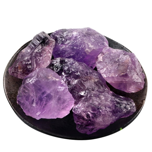 Natural Diffuser Stone Bulk Rough Amethyst Crystal Natural Raw Stones Healing Crystal Raw Stones Purple Gemstones for Healing Meditation Chakra Balance Ritual 3.5OZ