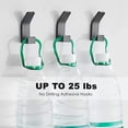 thumbnail image 4 of Durable Dual Hooks For Any Surface, Double Hook Design Strong Load Capacity Up To 25 Lbs Aluminum Hooks For Bathrooms Kitchens And More (6PCS), 4 of 8