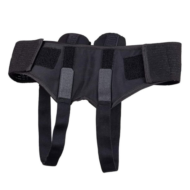 Cinturón de soporte para hernia inguinal, doble braguero para aliviar el dolor de hernia inguinal, para hombres