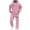 Pink, variant on Men's Outfits Sets Suits Print Zip Up Hoodie Jogger Set Casual Outfit Two Piece Street