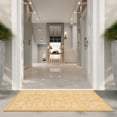 thumbnail image 4 of SAFAVIEH Courtyard Darin Botanical Indoor/Outdoor Area Rug, Gold/Ivory, 4' x 5'7", 4 of 14