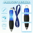 thumbnail image 3 of 5 Pcs Uxcell Big Fat Pens, Blue Heavy Weighted Ballpoint Pen Retractable Wide Grip Thick Pen with Strap for Hand Tremors Elderly Handicap(10 Blue Refills), 3 of 6