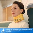thumbnail image 5 of Velpeau Neck Brace for Pain Relief and Support for Women & Men, B.Duck Soft Foam Cervical Collar for Sleeping, After Whiplash or Injury (Yellow, Medium), 5 of 6