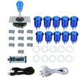 thumbnail image 1 of Kit de accesorios de joystick arcade 822B para bricolaje, para juegos de lucha en casa, USB, estilo americano (azul), 1 of 11