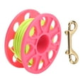thumbnail image 1 of Diving Reels, 30 Meters Cable Length 8 Round Holes Fluorescent Green Line Dive Reel  For Cave Diving Pink, 1 of 8