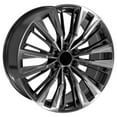 thumbnail image 4 of OE Wheels CA93 24 Inch Rims Fit Escalade-V Series Style 6x139.7 24x10 Gloss Gunmetal with Polished Face - Hollander 4869 (Set of 4), 4 of 5
