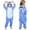 Blue, variant on Pajamas Halloween Kids One Piece Cosplay Cartoon Teens Party Stitch Jumpsuits