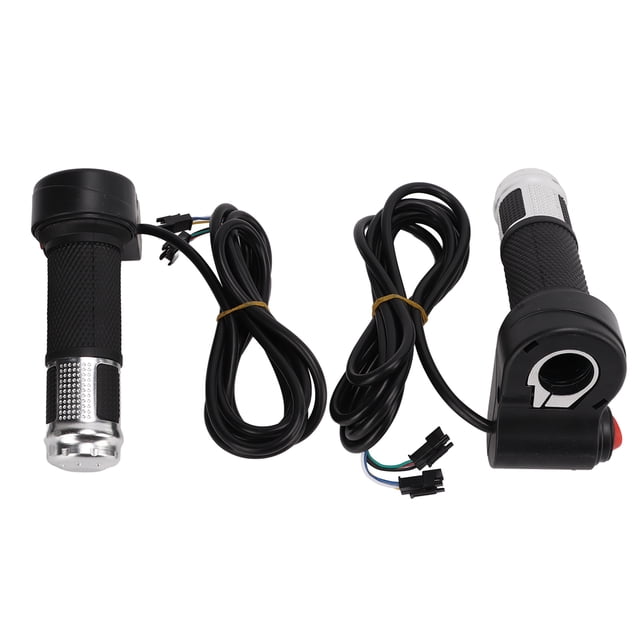 Electric Bicycle Throttle Grip, Long Service Life Electric Bicycle Accessory Lightweight Automatic Identification Function Strong for Electric Bicycle Gold,Silver,Blue,Red