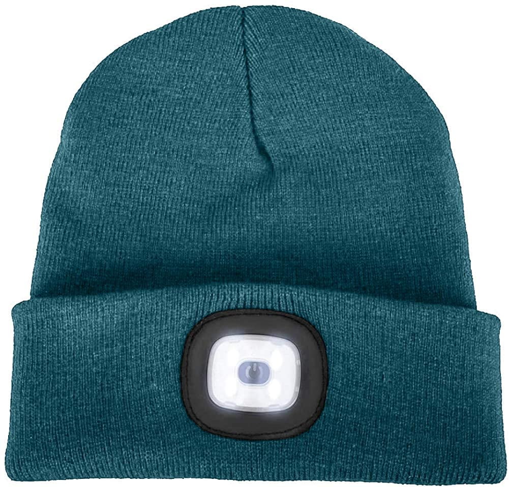 Unisex LED Beanie Hat with Light,USB 