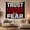 Trust Louder, variant on Prayer Is My Power Quote on Black Background, Inspirational Vintage for Spiritual Decor Lovers, Motivational Wall Art, Housewarming Gift Tapestry Wall Hanging for Bedroom and Dorm