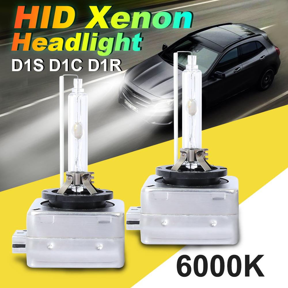 2PCS D1S D1C D1R Headlight HID Xenon Bulb High Low Beam Super Bright 6000K Light