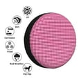 thumbnail image 5 of Bingfone Pink Gingham Spare Tire Cover Weatherproof Universal Wheel Protectors For Rv Camper Travel Trailer Suv Truck 16 Inch, 5 of 9