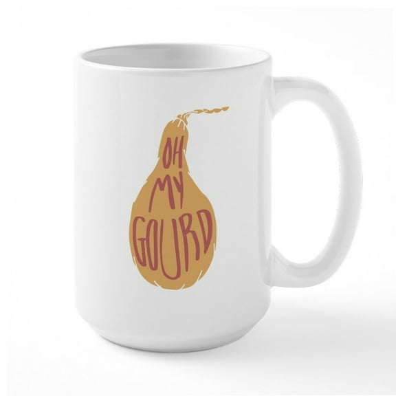 CafePress - Oh My Gourd - 15 oz Ceramic Large White Nolvety Mug