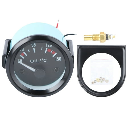 

52MM Black Single Oil Temperature Gauge with Bracket Blister