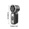 thumbnail image 3 of weibbin Handheld Turbine Fan USB Rechargeable High Power Portable Mini Fan Strong Wind for Outdoor Travel, 3 of 6