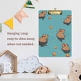 thumbnail image 4 of FORMRS Acrylic Clipboard with Low Profile Clip Standard A4 Letter Size, 12.5" x 9", Cartoon Capybaras, 4 of 8