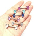 thumbnail image 4 of 1PairCuteRabbitNipplePiercingRingStainlessSteelBarNipplePiercingCartoonBunnyChestStudBodyJewelry, 4 of 5