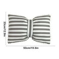 thumbnail image 3 of Decorative Throw Pillow Soft Bow Pillow Decorative Throw Cushion Stripes Throw Pillow for Sofa Office Car, 3 of 6