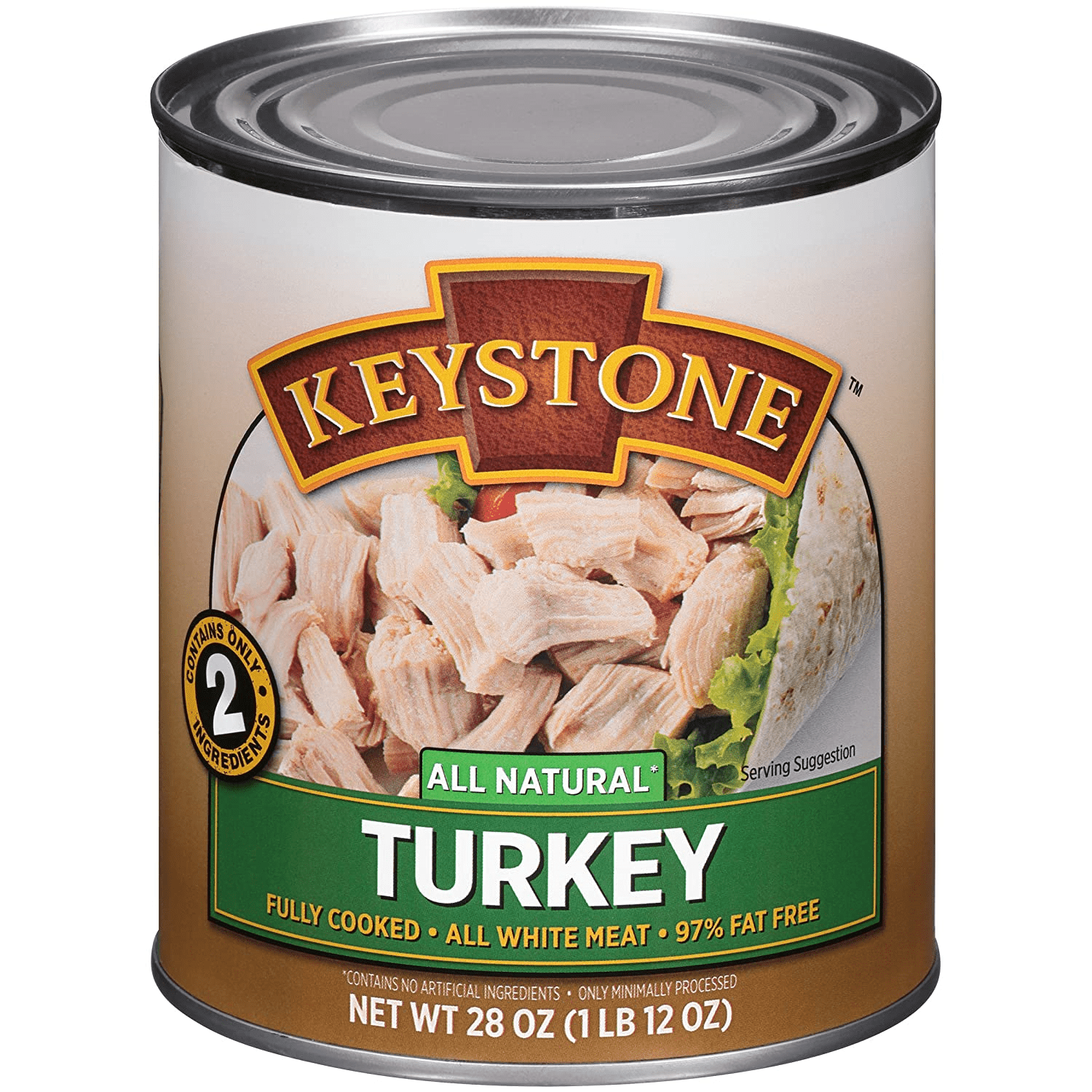 (12 Pack) Keystone All Natural Turkey 28 oz Can ✅ Emergency Survival Food For Camping Hiking and Backpacking Ready to Eat- Pack of 12 Cans ✅