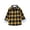 Yellow, variant on YUANxueke Girls Boys Button Down Coat, Long Sleeve Plaid Collared Shirts, Casual Fashion Workout Streetwear Jackets