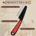 thumbnail image 2 of Pekkaxy Dandruff Comb, Stainless Steel Fine Tooth Comb, Dandruff Remover, Scalp Sweep Detoxing, Multifunctional Hairbrush, 2 of 7