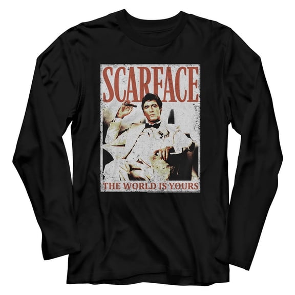 Scarface Always Black Adult Long Sleeve T-Shirt
