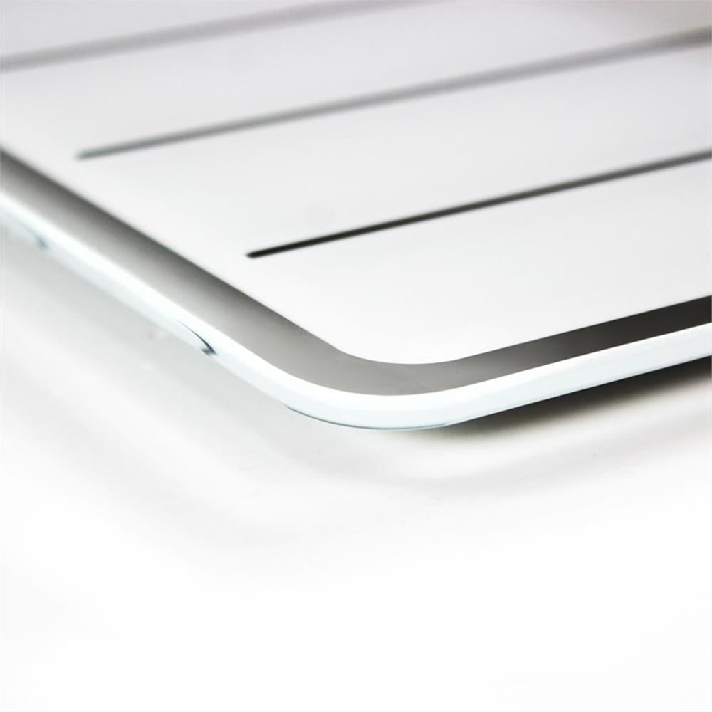 Viztex® Glacier White & Black Plan & Grid Glass Dry Erase Board - 17" x 23"