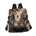 thumbnail image 3 of Mochila para mujer con cremallera, bolso de hombro para desplazamientos, cumpleaños, trabajo, compras, vacaciones Marrón, 3 of 8