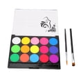 thumbnail image 1 of Face Painting Kit, Easy Dry Water Soluble Makeup Face Paint Lasting Fluorescent  For Cosplay For Adults, 1 of 8