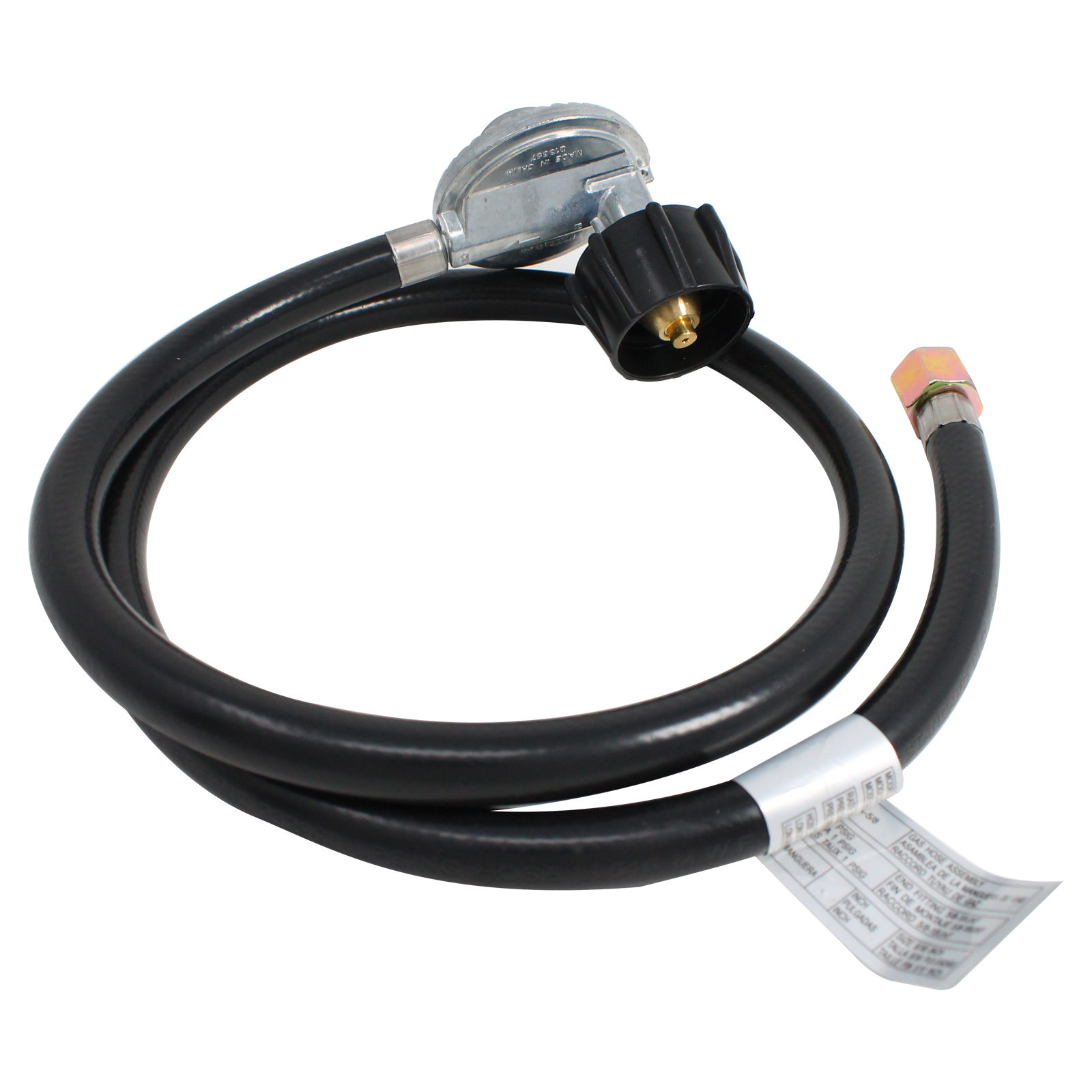 BBQ Gas Grill Propane Regulator Hose Replacement Parts for Weber GENESIS SILVER B LP SWE (2004) - Compatible Barbeque 41 Inch Regulator and Hose - image 3 of 4