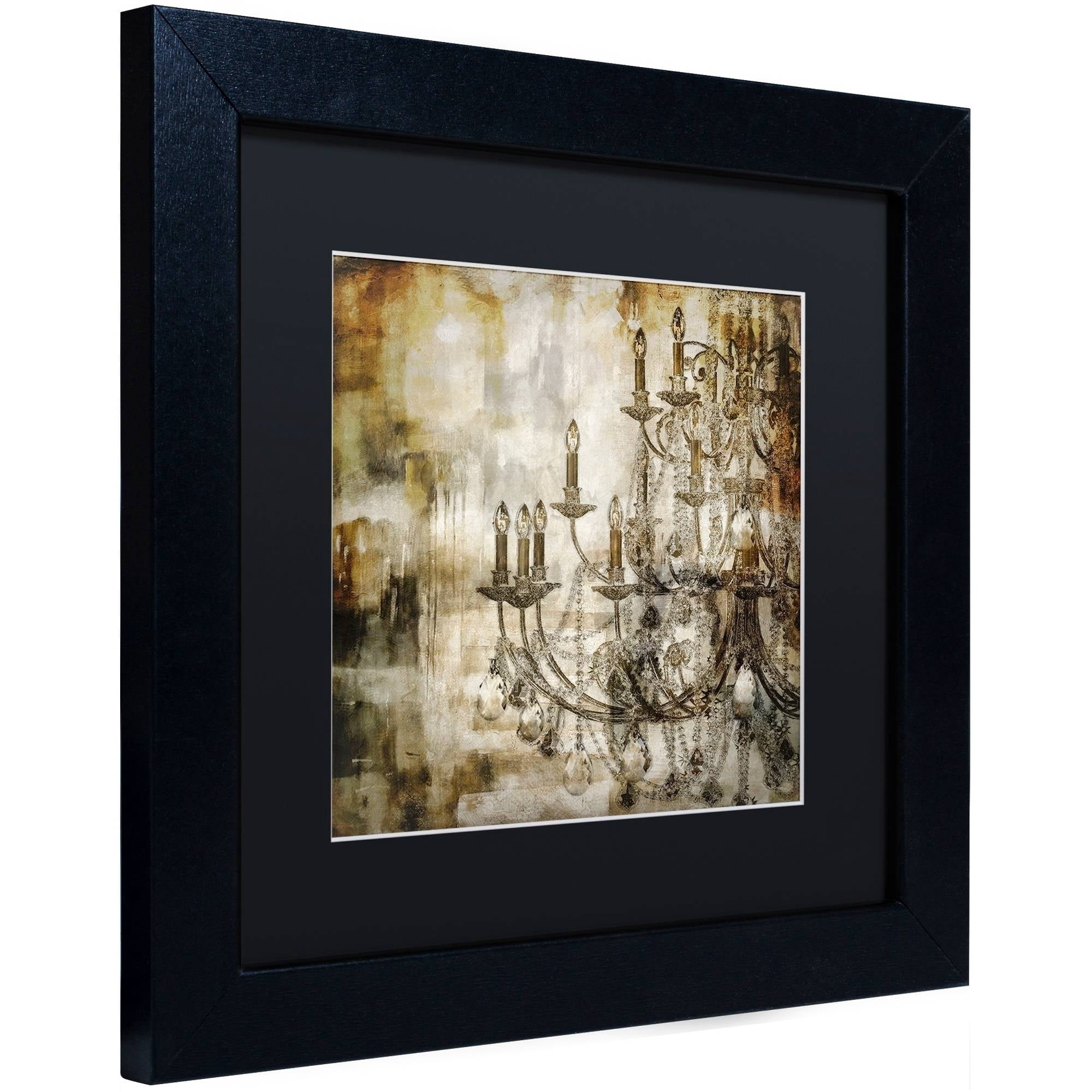 Trademark Fine Art "Lumi?res II" Canvas Art by Color Bakery Black Matte, Black Frame