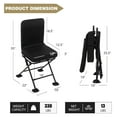 thumbnail image 3 of Hunting Blind Chair Folding Camo 360 Degree Swivel 330 LBS Capacity Padded Cushion, 3 of 9
