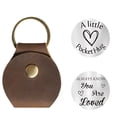 thumbnail image 2 of Pocket Stainless Steel Coin European And Engraving Gift Leather Case, 2 of 2