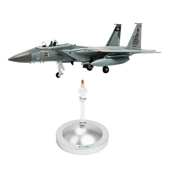 1:100 Scale F-15 Eagle Fighter Attack Model for Aviation Collection