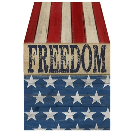 

piaybook Table Runner Independence Day Kitchen Dining Table For Farmhouse Coffee Holiday Indoor Party Decor Table Decor for Kitchen Dining or Indoor and Outdoor Home Parties Blue