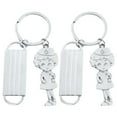 thumbnail image 1 of MasteelfCA 2pcs Nurse Themed Design Keychains Nurse Key Holder Nurse Shaped Tool Pendant Metal Key Rings Craft Ornaments for Gift (Random Color), 1 of 7