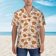 thumbnail image 4 of Balery Cartoon Print Men's Hawaiian Shirts Short Sleeve Beach Shirt Relaxed Fit Vacation Button Down Shirts-Large, 4 of 9