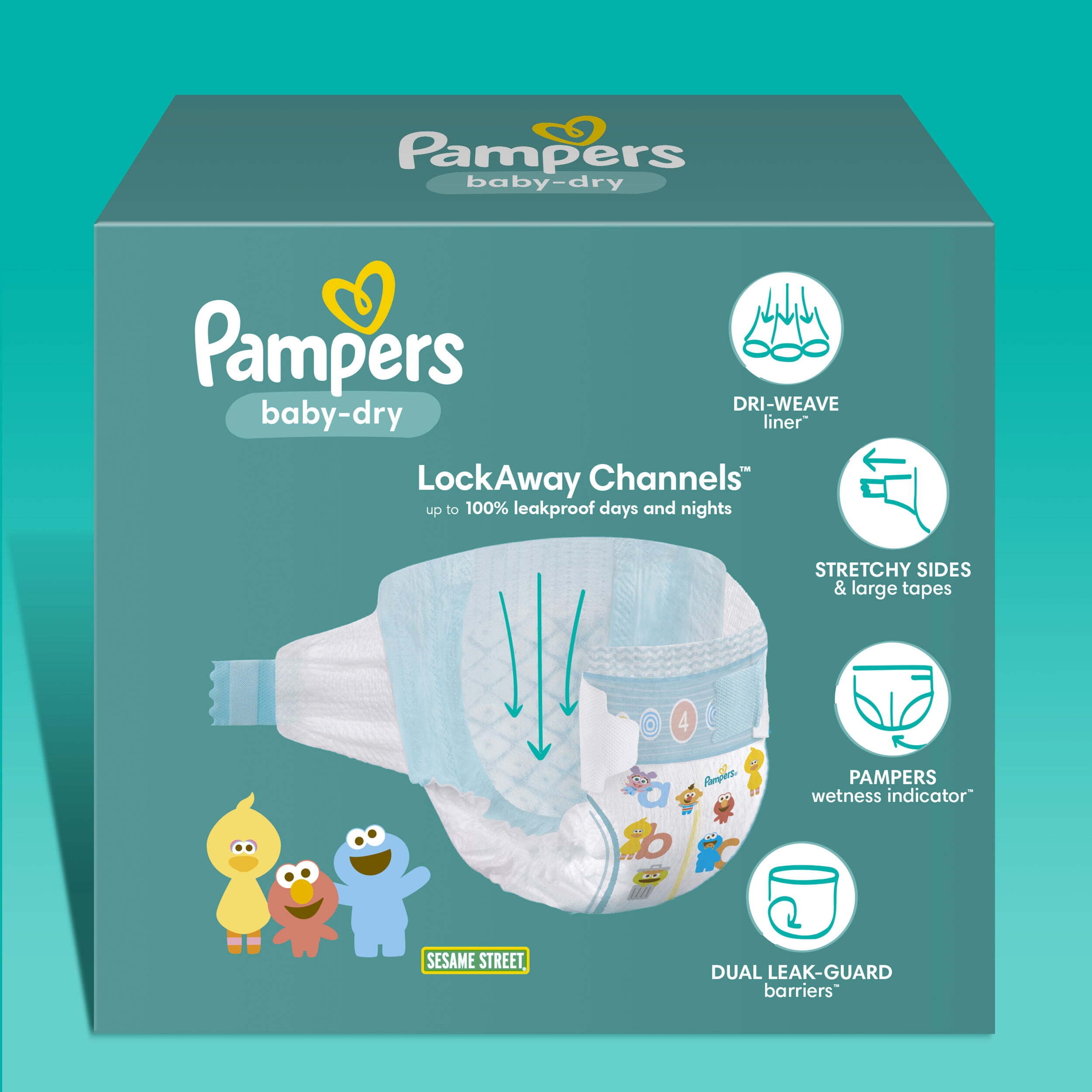 Pampers Baby Dry Diapers Size 1, 252 Count (Select for More Options) Walmart.com